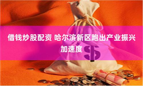 借钱炒股配资 哈尔滨新区跑出产业振兴加速度